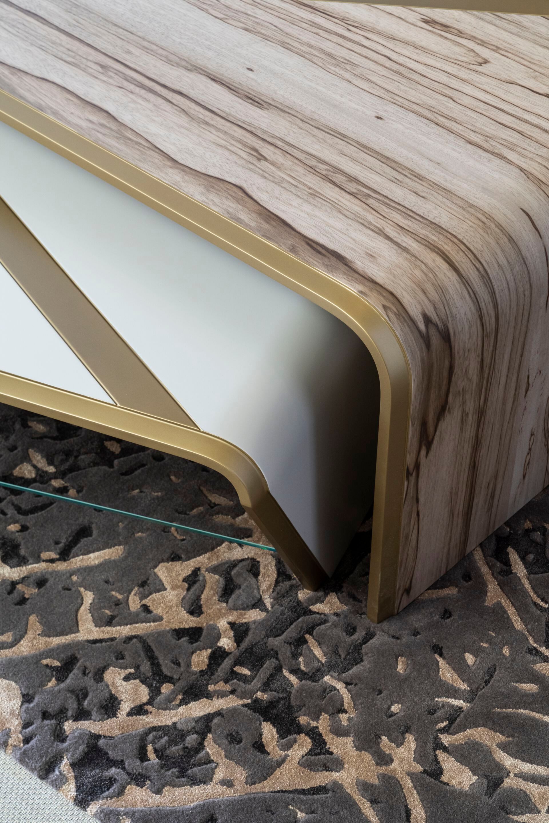 Деревянный низкий прямоугольный журнальный столик Bizzotto Italia Нара ARCH-00033060 - Вид №2