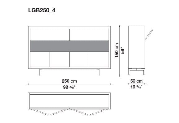 Деревянный шкаф со встроенным освещением B&B Italia Liagò ARCH-00119431 - Вид №3