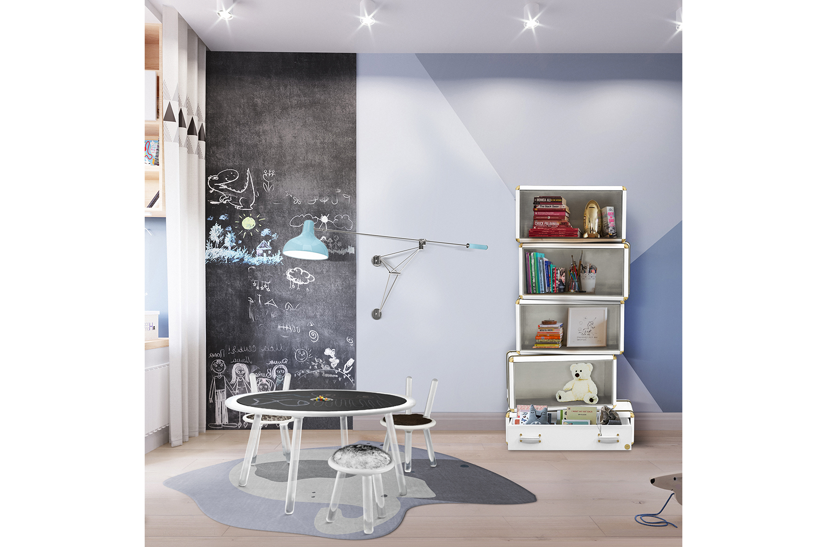 CIST352 Табурет детский Иллюзия Белый Медведь Circu  - Вид №7