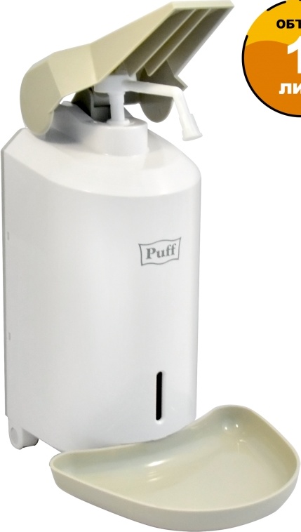 1402.169 Локтевой дозатор универсальный для жидкого мыла и дез растворов 1000 мл пластиковый 8193 PUFF  - Вид №9