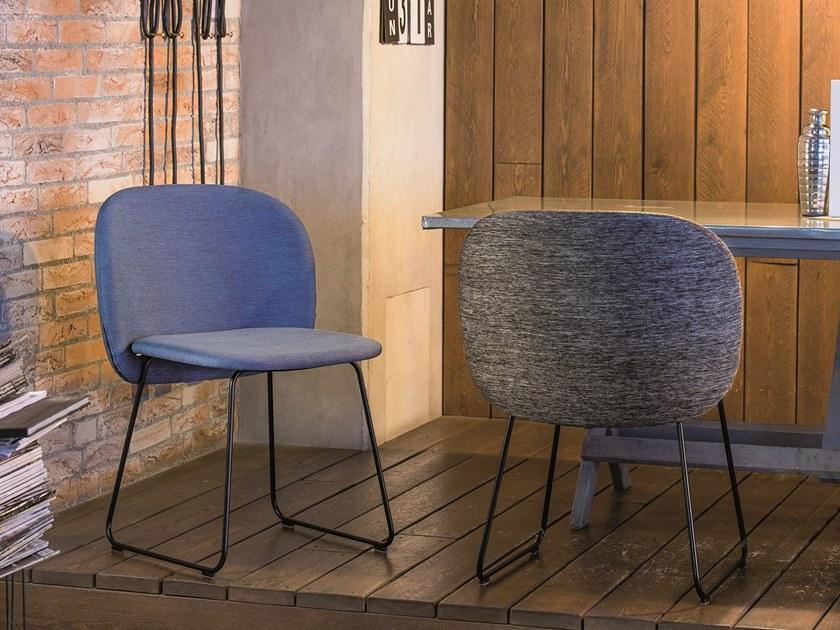 CHAIRS & MORE Санный стул с обивкой из ткани Chips sun-id-1382467 - Вид №8