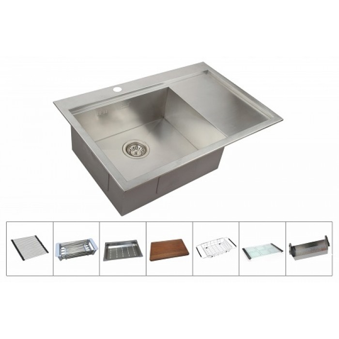 Zorg ZM X-7852-L Мойка кухонная прямоугольная Zorg  - Вид №3