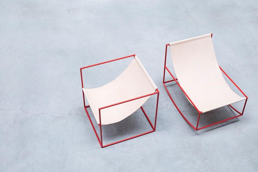 valerie_objects Кресло-качалка из стали с порошковым покрытием  V9018020  - Вид №20