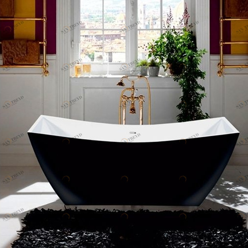 Ванна акриловая отдельностоящая Black Agate Lagard ISSA lgd-issa-ba