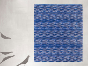 Ковер ручной работы из ткани