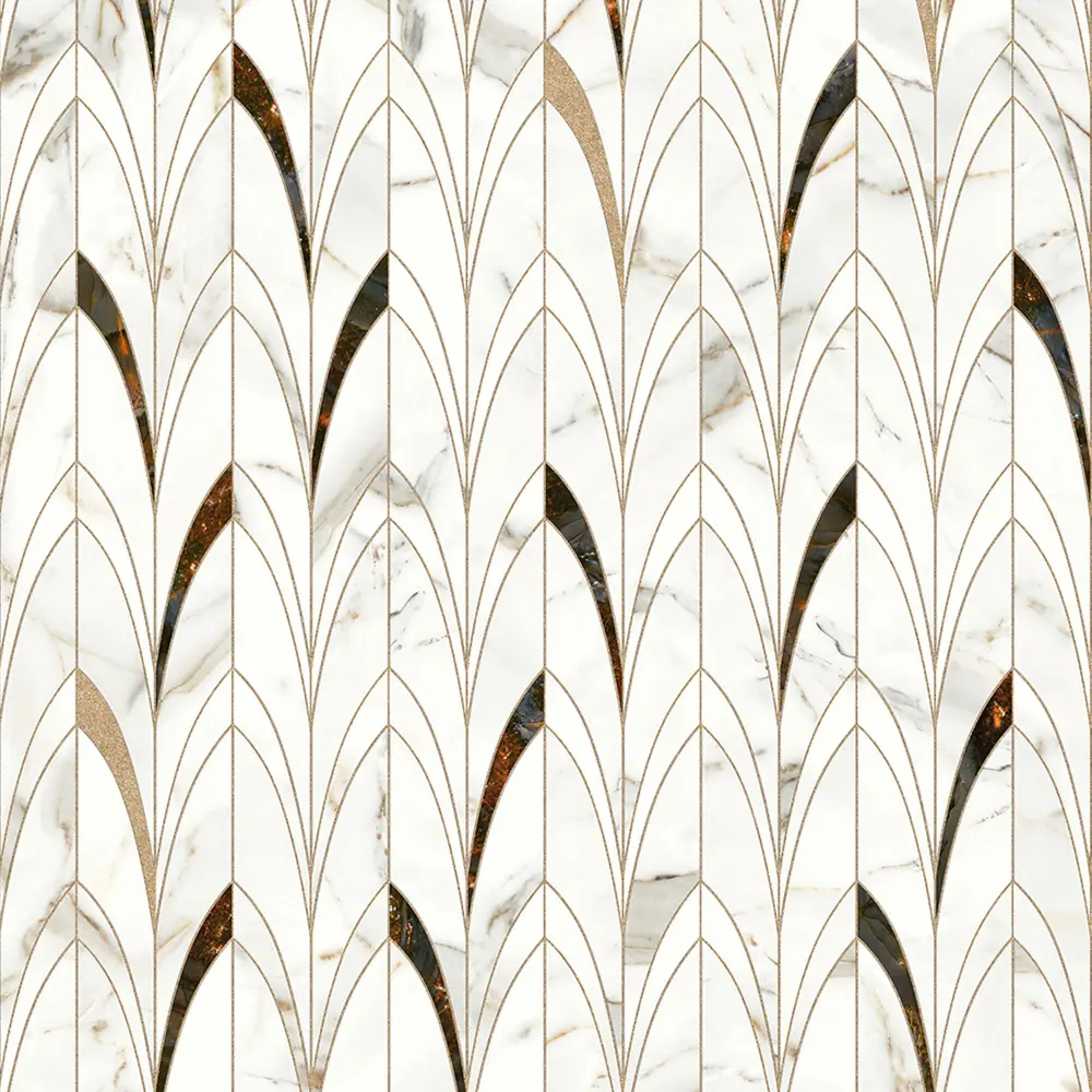 Стеновая панель Delicate Amber 300x0.4x60 см алюминий цвет белый 89199577 STLM-2031361 ALUMOART 