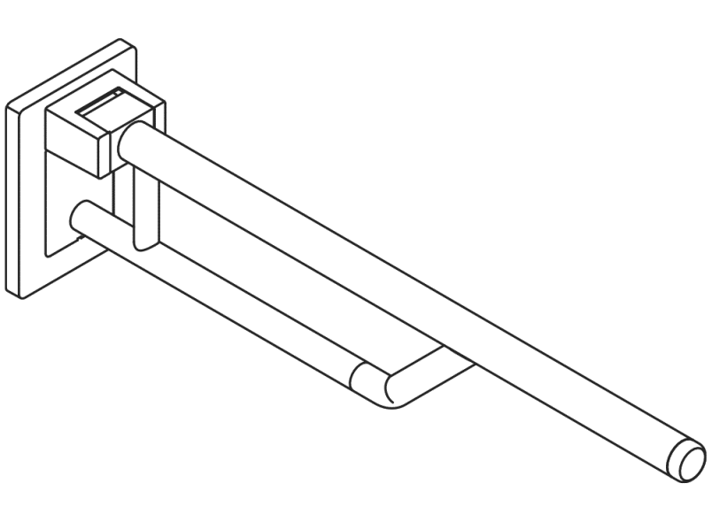 950.50.12099 Двойная опорная рейка на петлях HEWI Stützen  - Вид №5