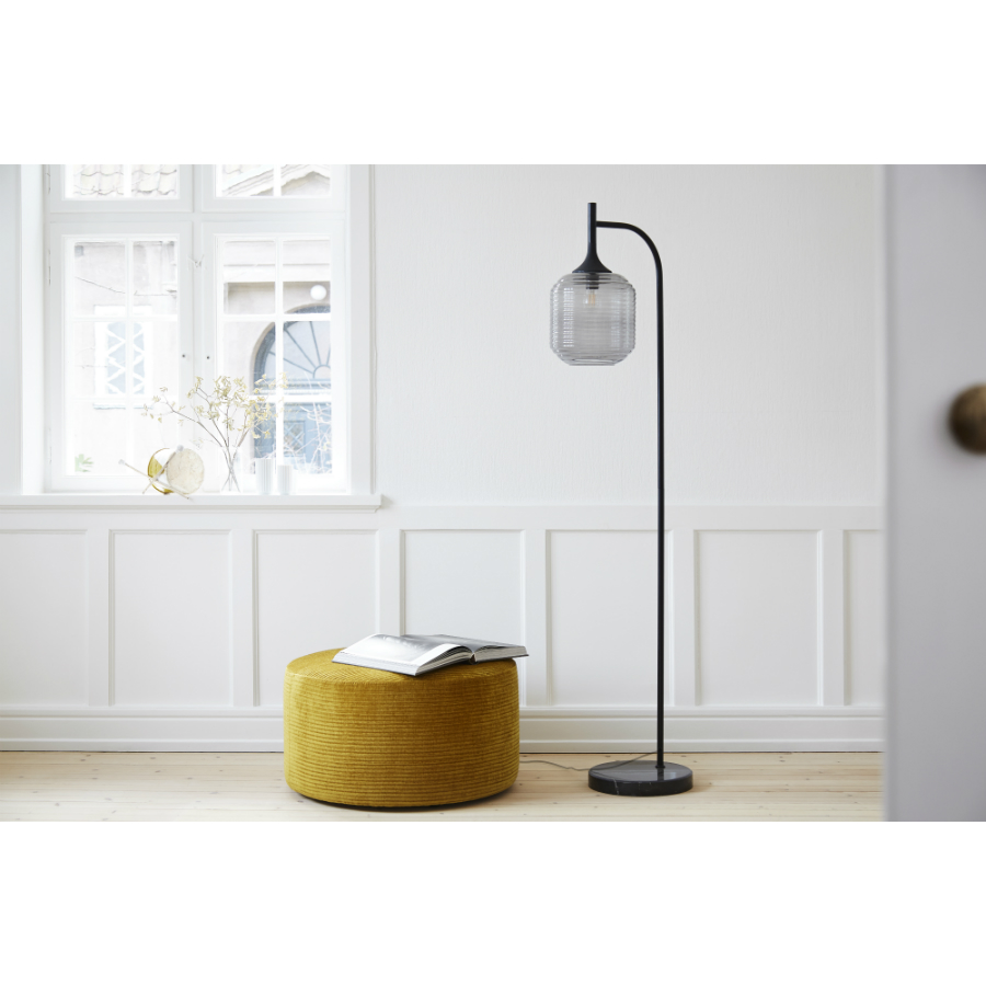 Лампа напольная Honey, D26 см, серая Frandsen 635442705001 - Вид №1