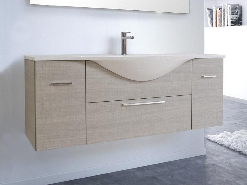 LASA IDEA Настенная тумба под умывальник с ящиками Vanity sun-id-1373009 - Вид №1