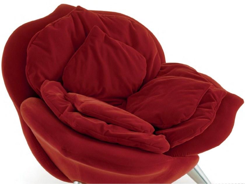 edra Кресло из бархата  Flwr10  - Вид №1