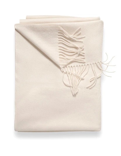 SOF_TR_IV Плед цвет молочный 140/180 кашемир Sofia Cashmere Santreyd 