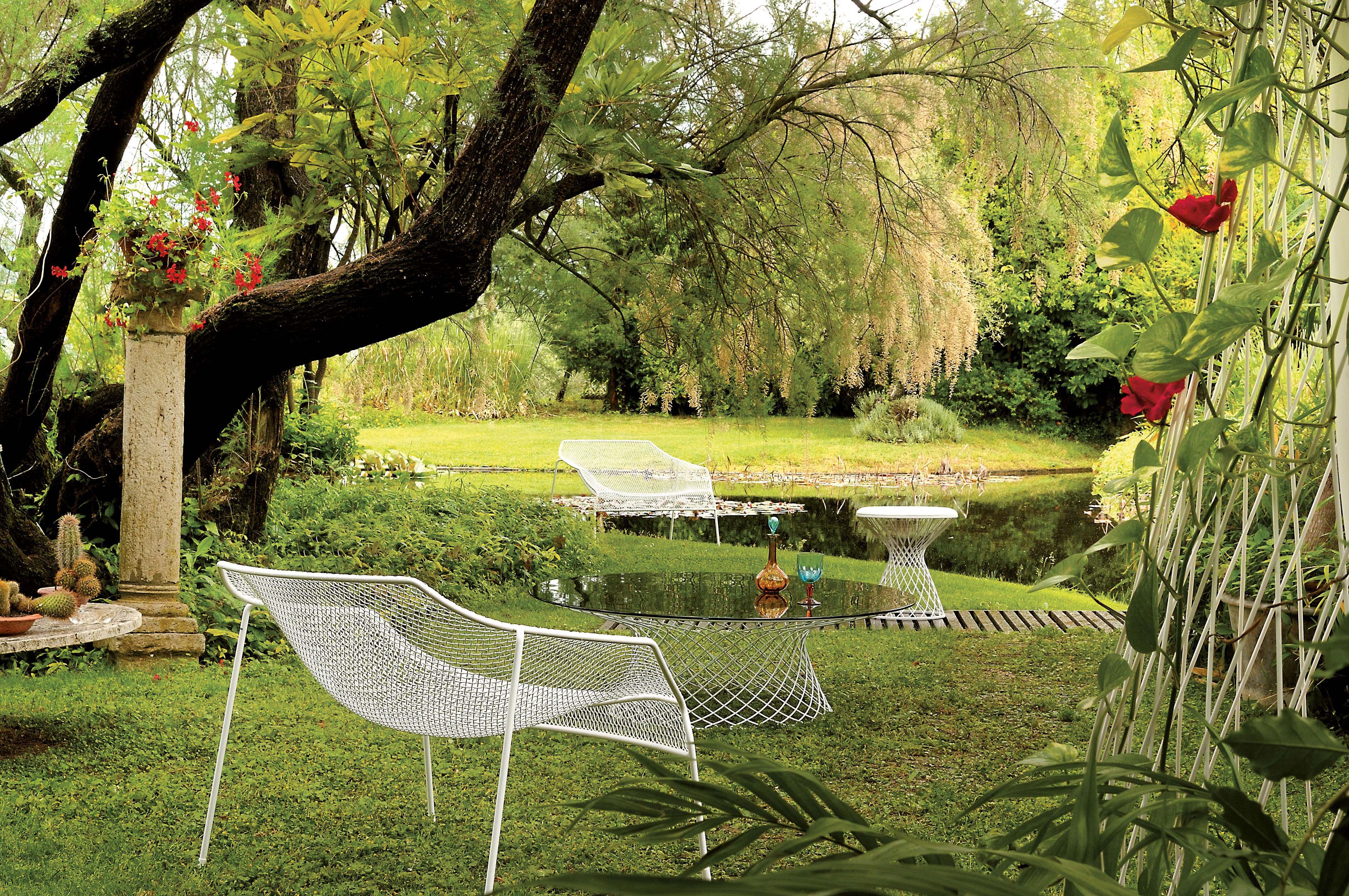 Круглый стальной и хрустальный садовый стол emu Heaven ARCH-00018543 - Вид №2