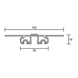 Алюминиевый линейный профиль освещения Ghidini Lighting LINEAR 12 RT ARCH-00083643 - Вид №1