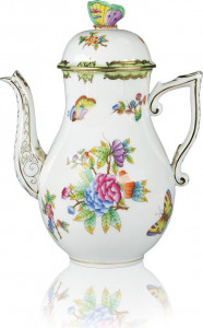 71496 Herend Кофейник 1,4л "Виктория" (с бабочкой) Фарфор