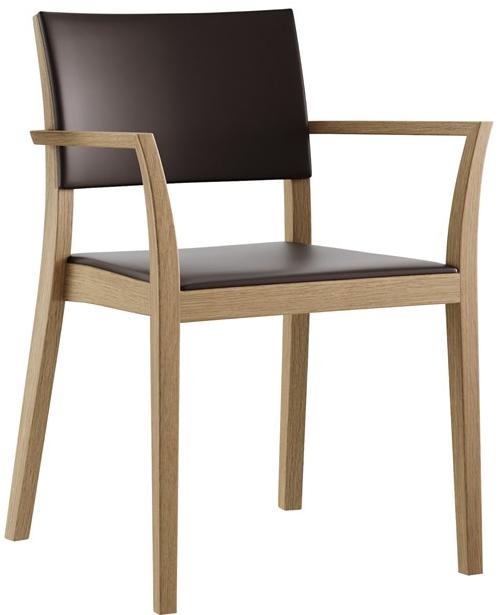 horgenglarus Штабелируемый стул из массива дерева с подлокотниками  6-590a  - Вид №2