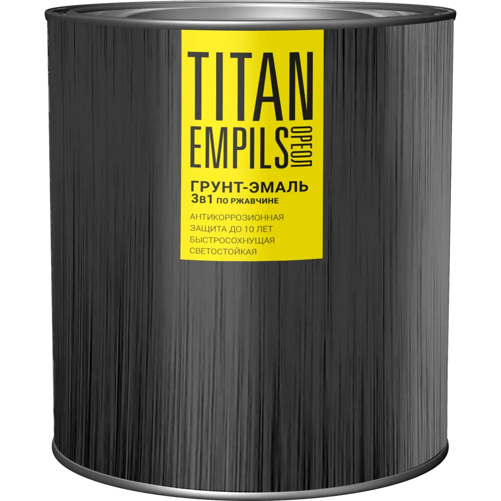 Грунт-эмаль по ржавчине Ореол Titan цвет шоколад-коричневый 2.7 кг STLM-2108921 - Вид №1