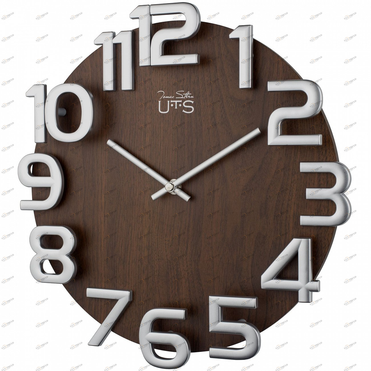 Часы настенные коричневые Tomas Stern 8002 TOMAS STERN ДИЗАЙНЕРСКИЕ 00-3872715 Коричневый 