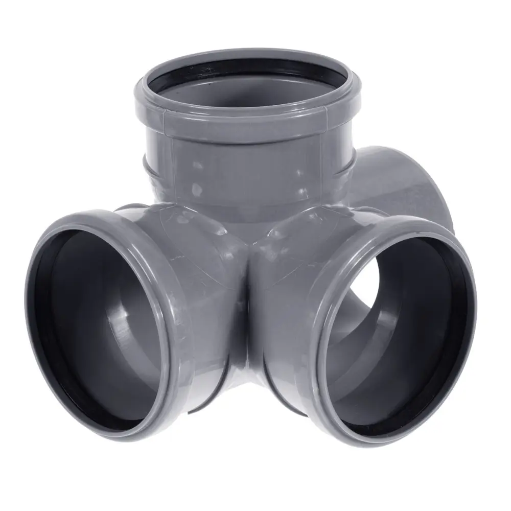 Крестовина двухплоскостная Pro Aqua 110x110x110/87° полипропилен STLM-2047274 - Вид №1