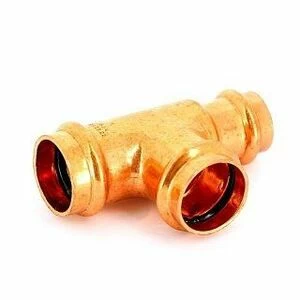 Тройник пресс 28x28x22 медный IBP