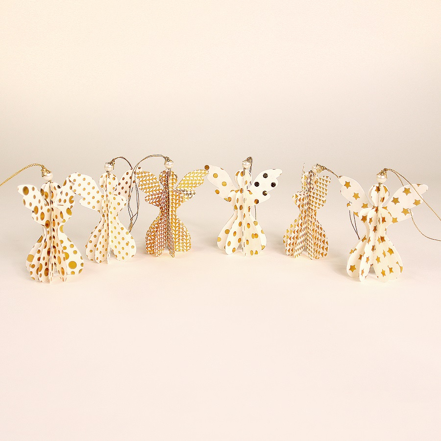 en_ny0067 Набор декоративных елочных украшений angels, 6 шт. EnjoyMe 