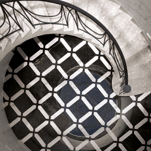 Напольное покрытие мраморное (плитка) DDPREST7MNE-BI Devon Devon PRESTIGE Devon&Devon DDPREST7MNEBI