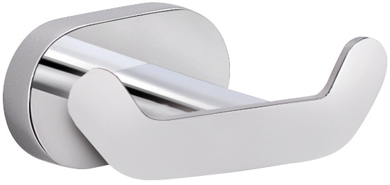 BE26(13) Gedy G-Bernina, крючок двойной, цвет хром 