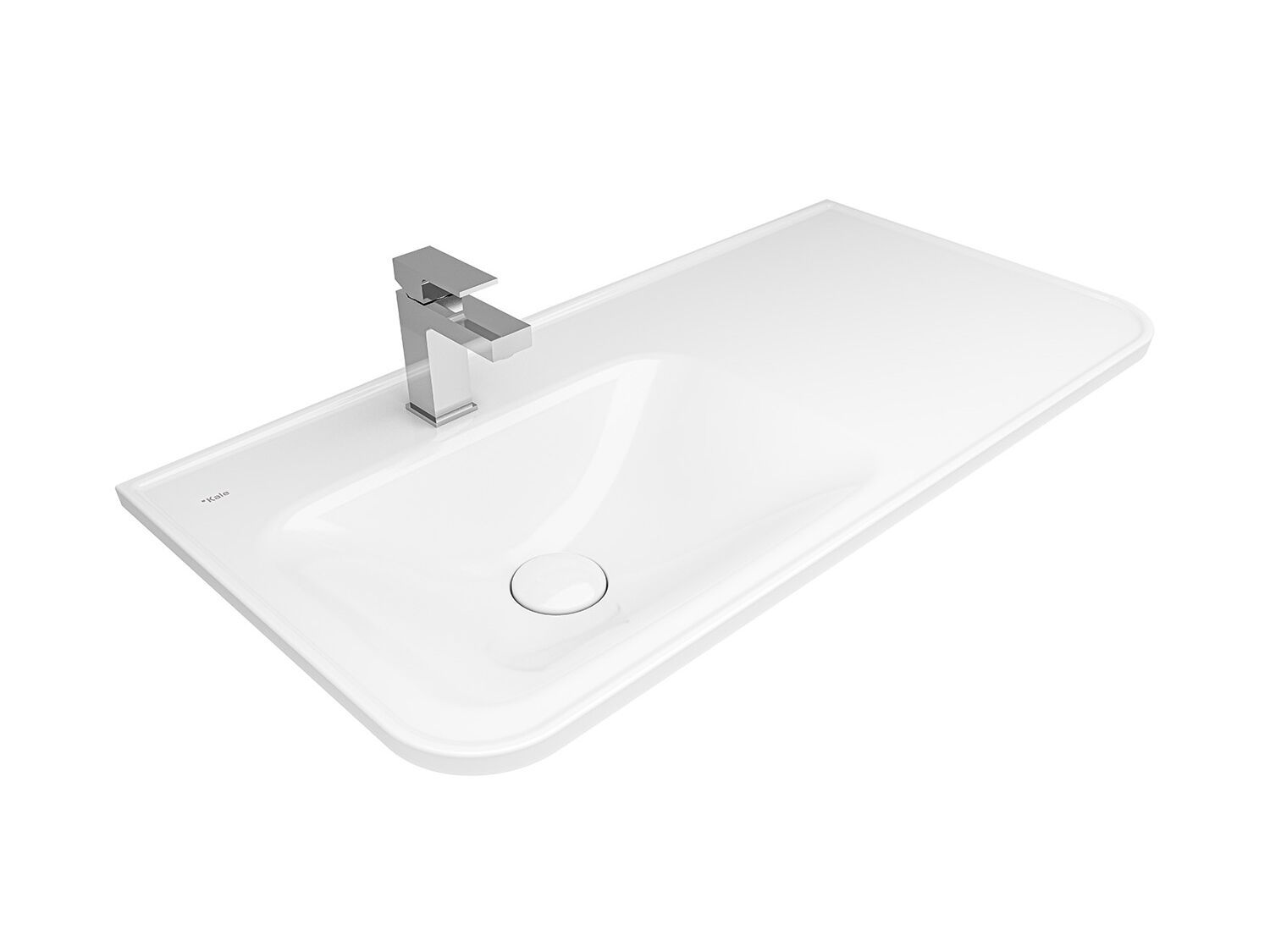 Встраиваемый одноэтажный умывальник в Fireclay Kaleseramik сантехника ARCH-00099197 - Вид №1