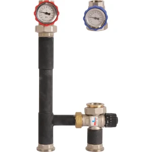 Насосная группа с термостатическим смесительным клапаном (20-40°С) 1" без насоса