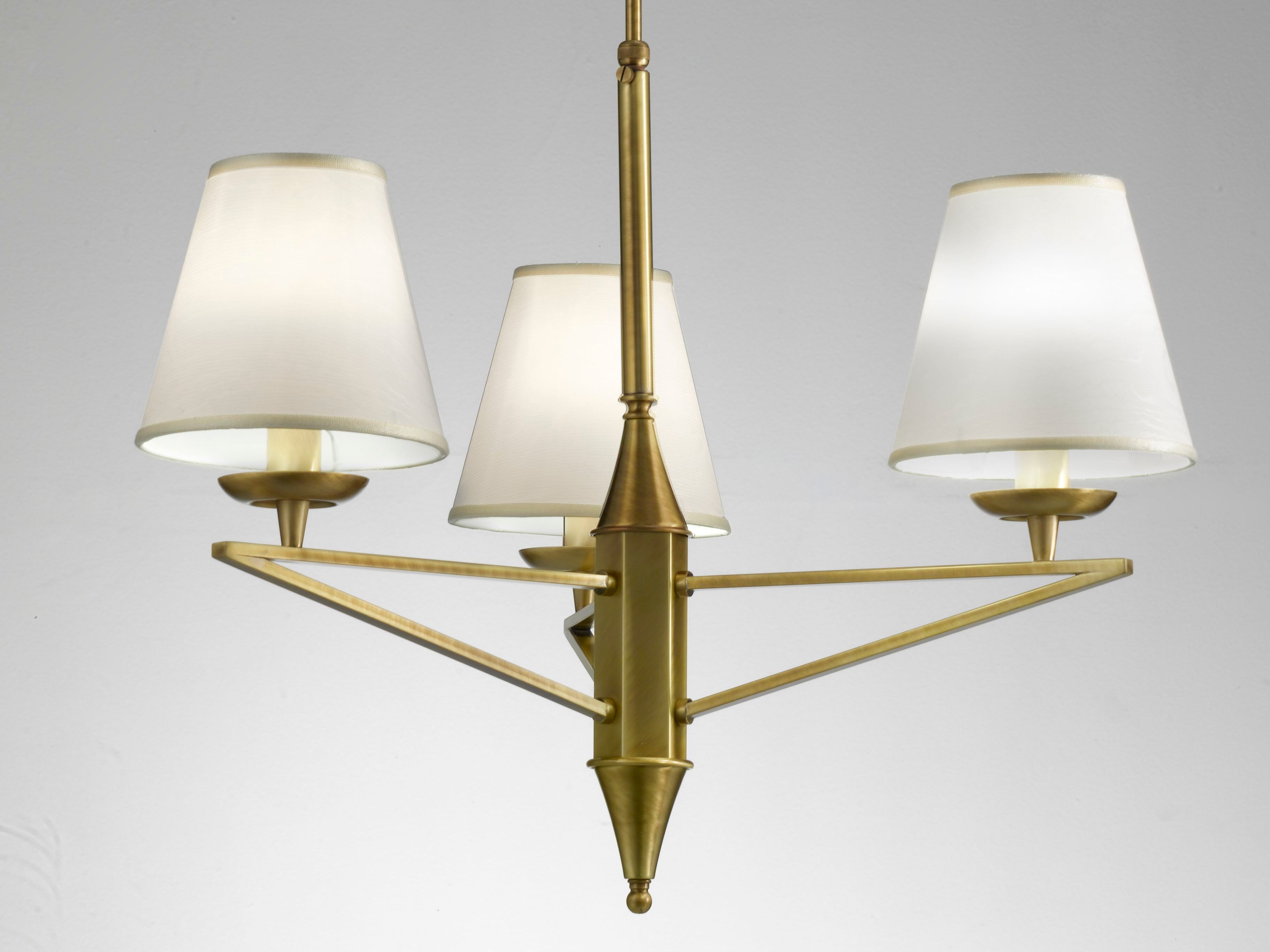 Латунный подвесной светильник Cremasco Illuminazione 7411/3S ARCH-00038609