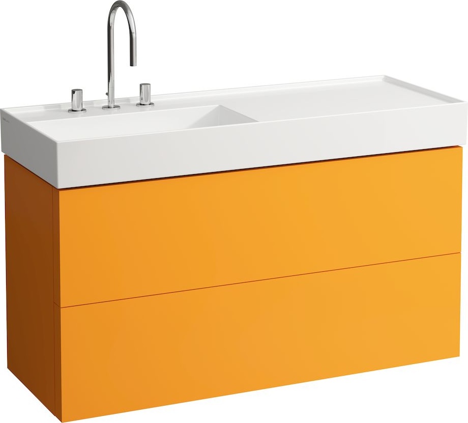 H8133324001111 Раковина, полочка справа, со специальным скрытым сливом LAUFEN PRO - Вид №5