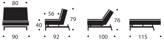 Кресло Dublexo с хромированными ножками и черной рамой, светло-серое Innovation Living DUBLEXOCH1 - Вид №6