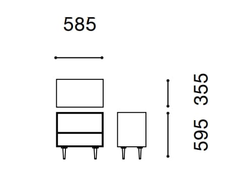 Прямоугольная фанерная тумбочка с ящиками Established&Sons Wrongwoods ARCH-00021755 - Вид №4
