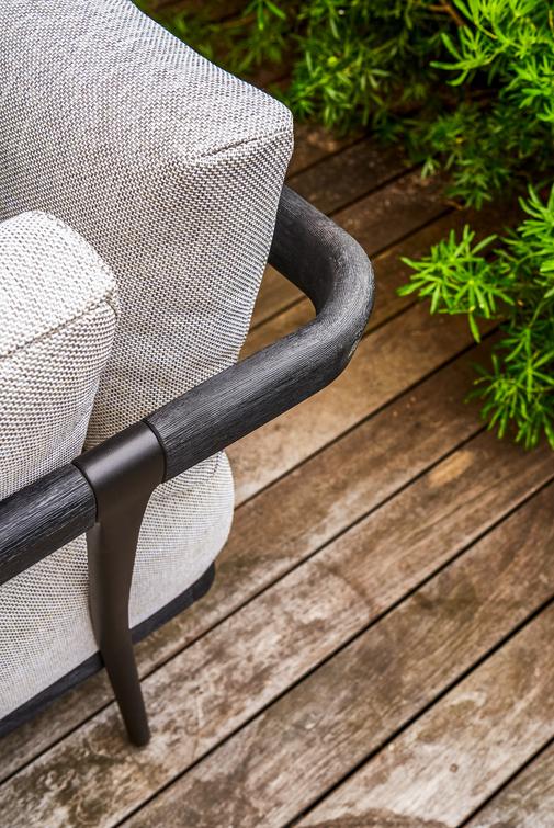 MNST260 2-мест. teak nero pca черный Manutti Flex - Вид №4