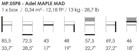 Fenabel Кресло с подлокотниками, обитыми тканью или экокожей Adel sun-id-1397915 - Вид №2
