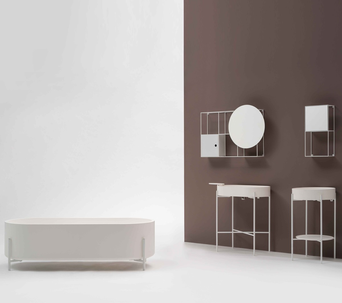 Ex.T FELT COMPOSITION 3 Настенный модульный блок EXFELTCOMB3BIANCO  - Вид №1