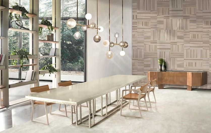 HESSENTIA | Cornelio Cappellini Лакированный буфет с распашными дверцами и мраморной столешницей Santreyd sun-id-1458795 - Вид №2