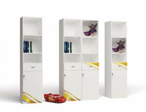 Стеллаж узкий ABC-KING Champion , белый (сторона левая)