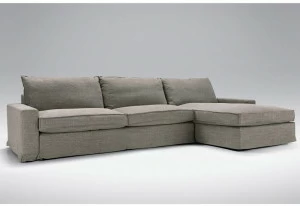 Sits Мягкий 4-х местный тканевый диван с шезлонгом Oscar