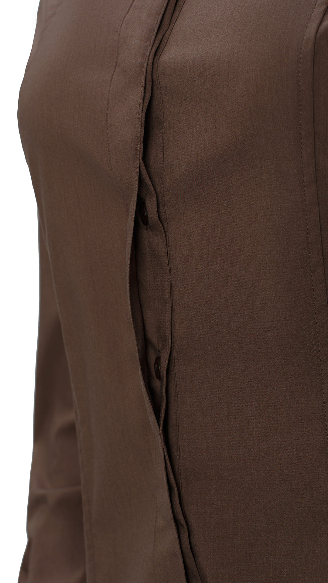 62512 Рубашка женская  chocolate El-Risto  Корпоративная одежда  размер 46 (L)  - Вид №3