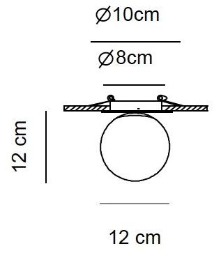 Alma light Потолочный светильник из алебастра и железа Tribeca 9800018 - Вид №2