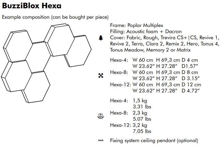 BuzziSpace Акустическая стеновая панель из ткани Buzziblox sun-id-1468904 - Вид №20