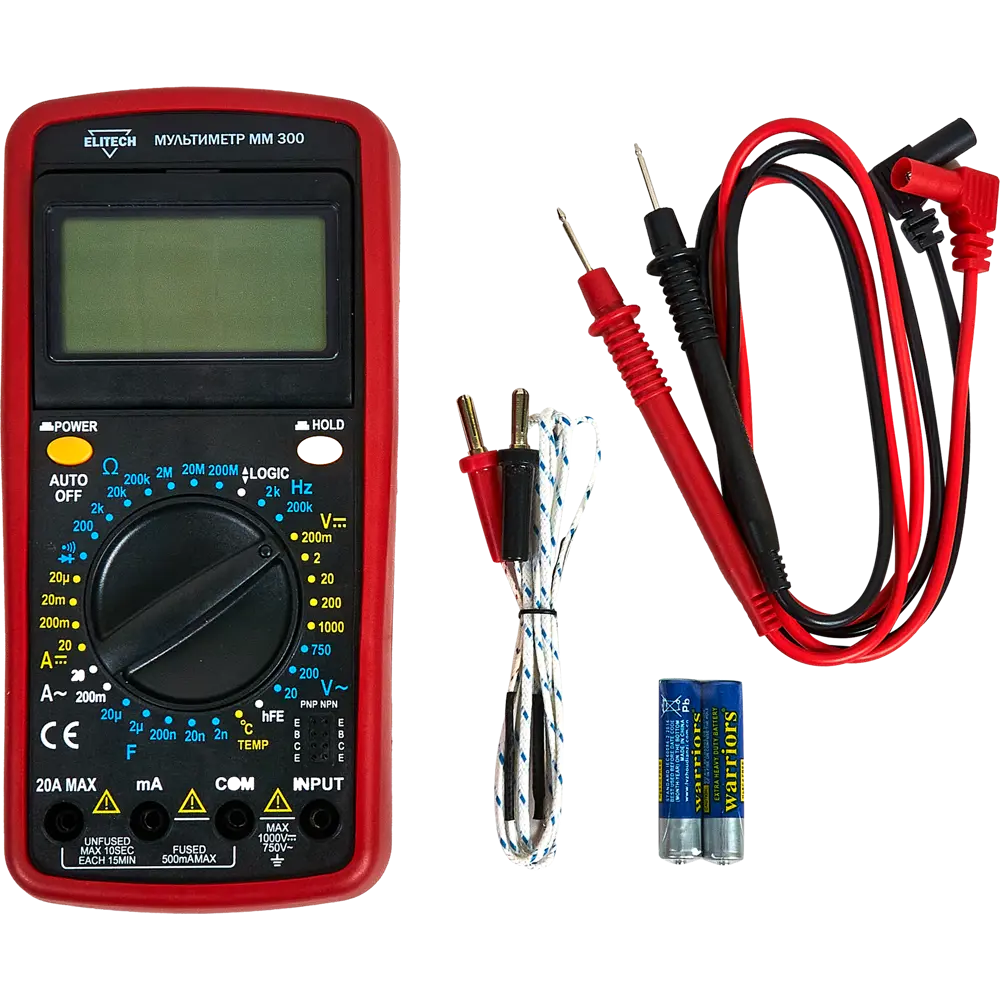 Мультиметр Elitech ММ 300 для точных электротехнических измерений 89202633 STLM-1522477 - Вид №5