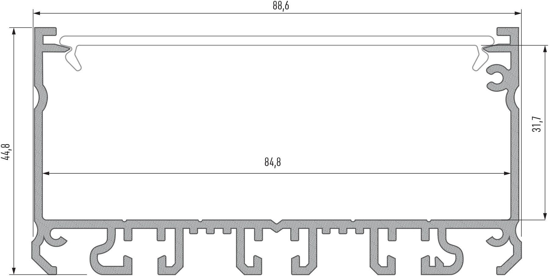Lumines Lighting Линейный световой профиль для светодиодных модулей  10-0284-10  - Вид №7