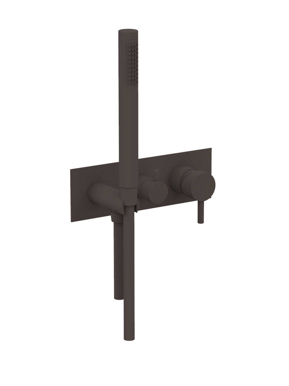 Настенный смеситель для ванны с 3 отверстиями и ручным душем Rubinetterie Frattini отдельная эстетика ARCH-00136591 - Вид №9