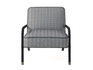 Тканевое кресло с подлокотниками