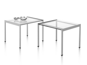 Квадратный стеклянный журнальный столик