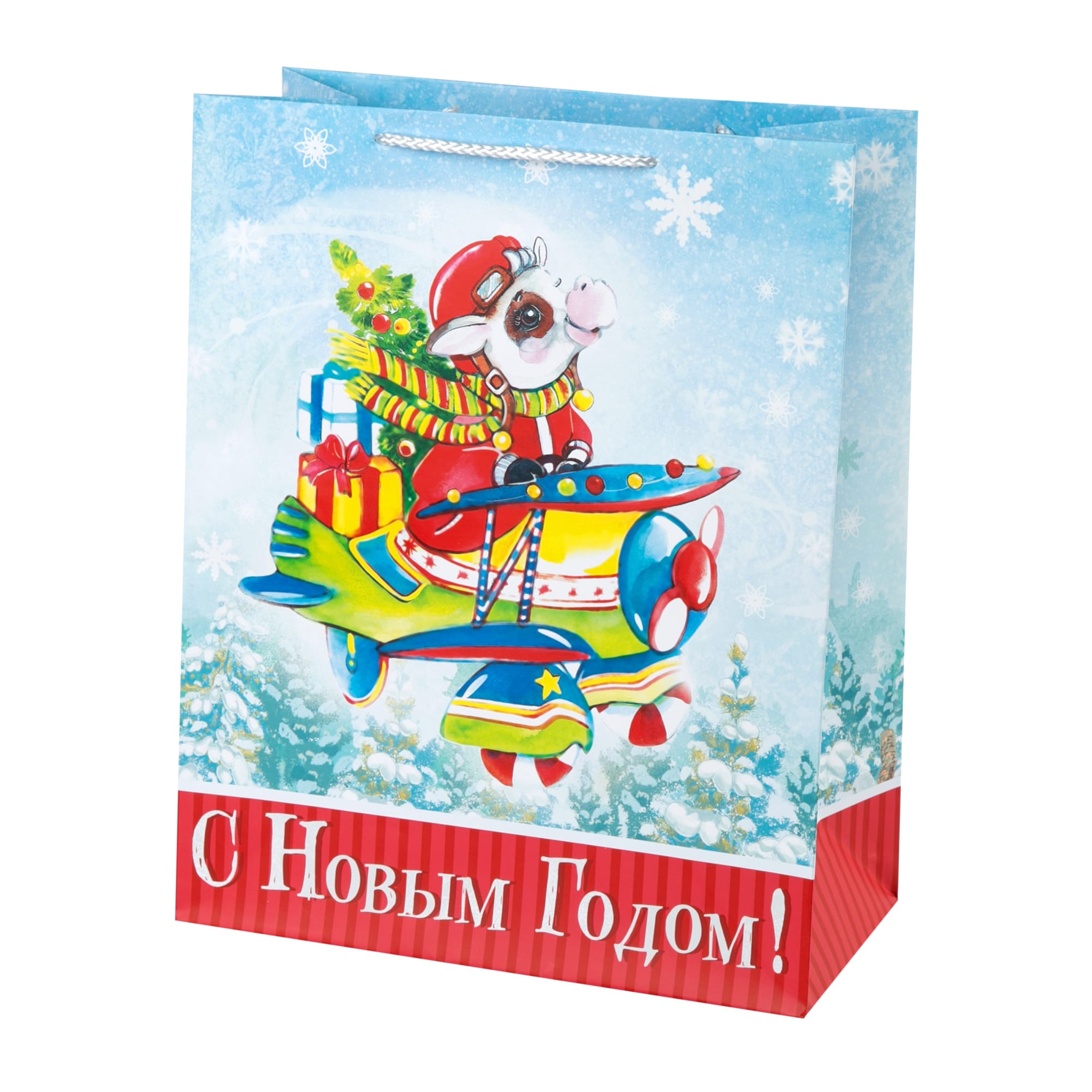 82801945 Пакет подарочный «На самолете» 26x32 см Santreyd 