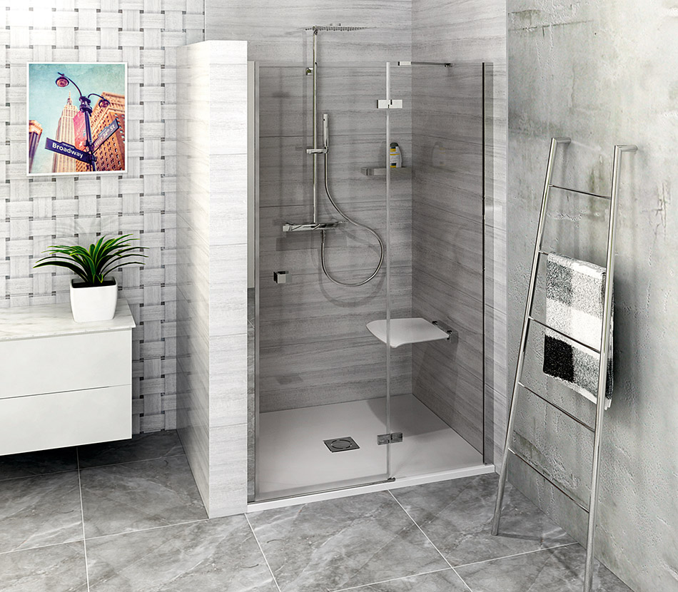 FL1411R Polysan Ширмы для душа FORTIS LINE 