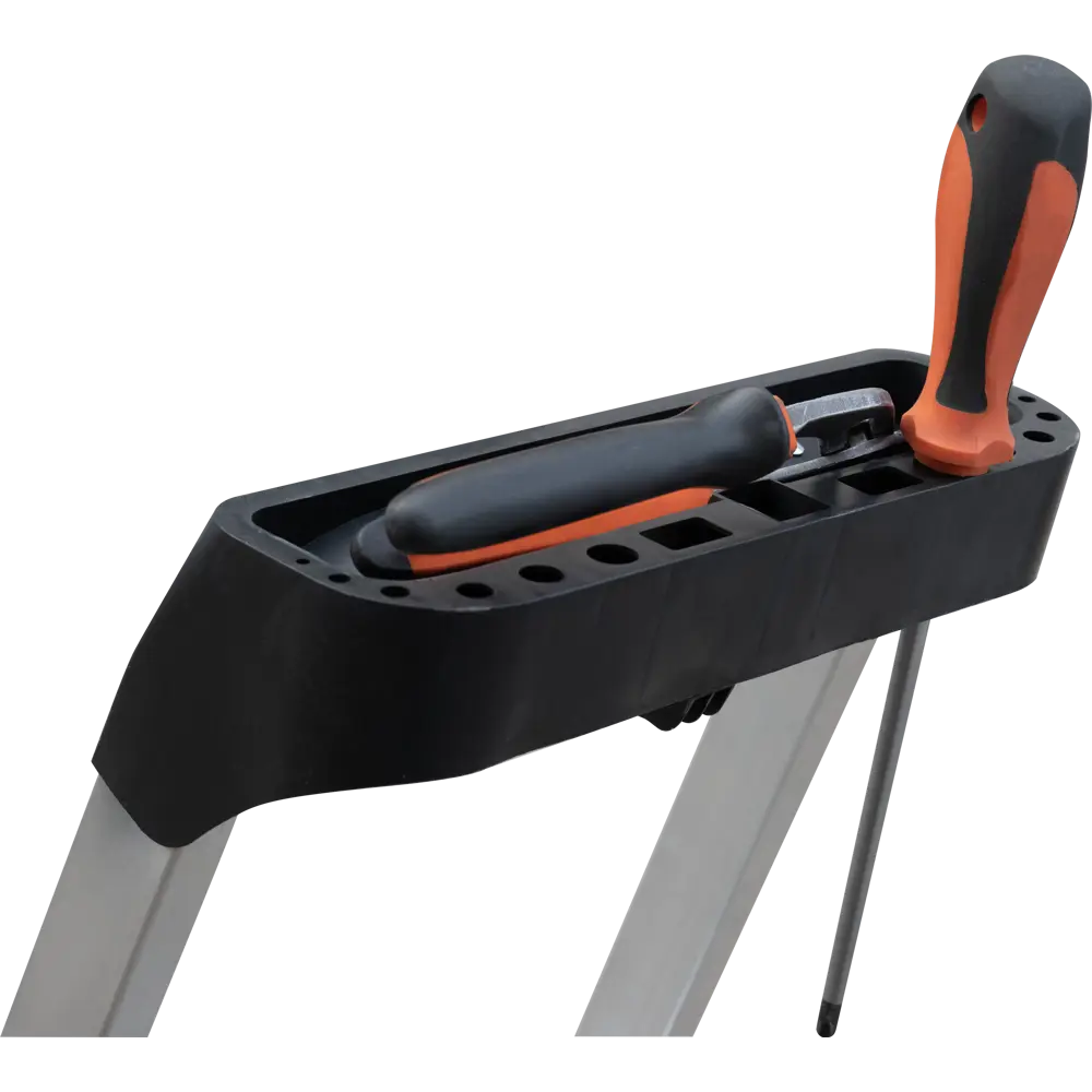 Стремянка алюминиевая Standers 3-ступенчатая с органайзером и усиленной конструкцией 88936745 STLM-0841731 - Вид №9