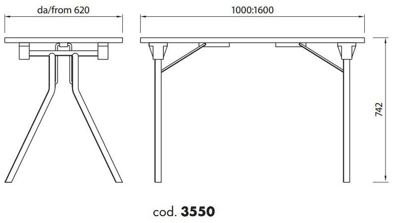 ALMA DESIGN Стол складной прямоугольный sun-id-1459514 - Вид №2